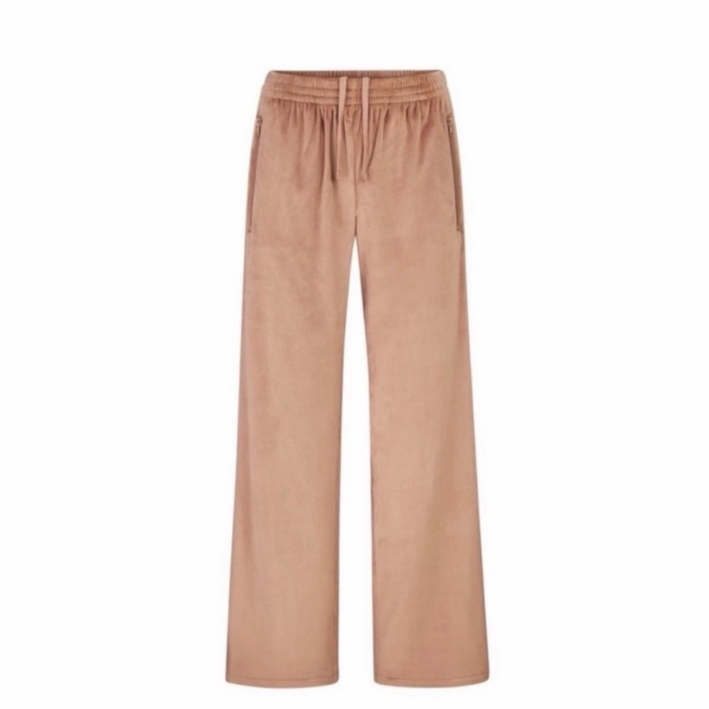 🤎SKIMS VELOUR TRACK PANTS IN SIENNA M - Picture 3 of 7